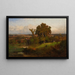 Syksyn maalaus Marshfieldin lähellä - George Inness — kehystetty taideteos seinällä