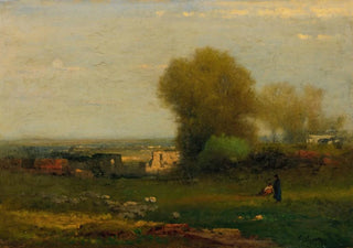 George Inness - By The Old Aqueduct Campagna Italy.webp