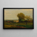Vanhan vesijohtorakennuksen lähellä, Campagna, Italia - George Inness — kehystetty taideteos seinällä