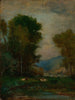 Vaches au bord d'un ruisseau - George Inness — näkymä teoksesta