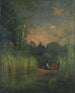Kuunlasku kaislikossa - George Inness — näkymä teoksesta