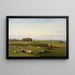 Rooman maaseudulla - George Inness — kehystetty taideteos seinällä