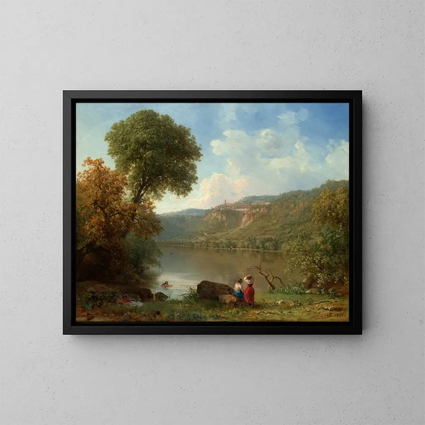 Lac Nemi - George Inness — kehystetty taideteos seinällä