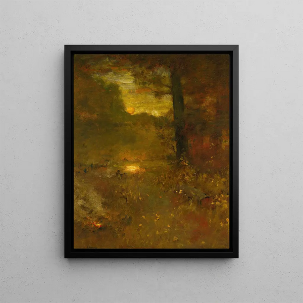 George Inness - Landscape At Sundown The Close Of Day.webp