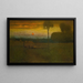 Maisema Auringonlasku - George Inness — kehystetty taideteos seinällä
