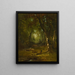 Maisema metsästäjän kanssa - George Inness — kehystetty taideteos seinällä