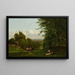 Leedsin lähellä, New York - George Inness — kehystetty taideteos seinällä