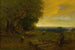 Berger ja lauma auringonlaskussa - George Inness — näkymä teoksesta