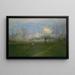 Kevätkukkien maalaus Montclairissa, New Jersey - George Inness — kehystetty taideteos seinällä