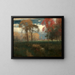 Auringonpaisteinen syksypäivä - George Inness — kehystetty taideteos seinällä