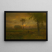 Auringonnousun - George Inness — kehystetty taideteos seinällä