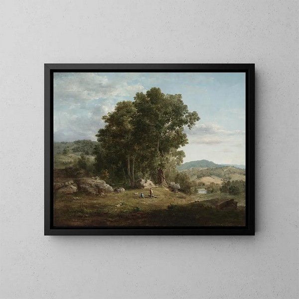 Le Bûcheron - George Inness — kehystetty taideteos seinällä