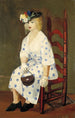 Pilkullinen mekko - George Luks — näkymä teoksesta