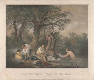 Boys bathing - George Morland — näkymä teoksesta