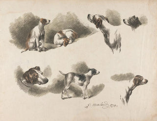Sept études sur le chien - George Morland — näkymä teoksesta