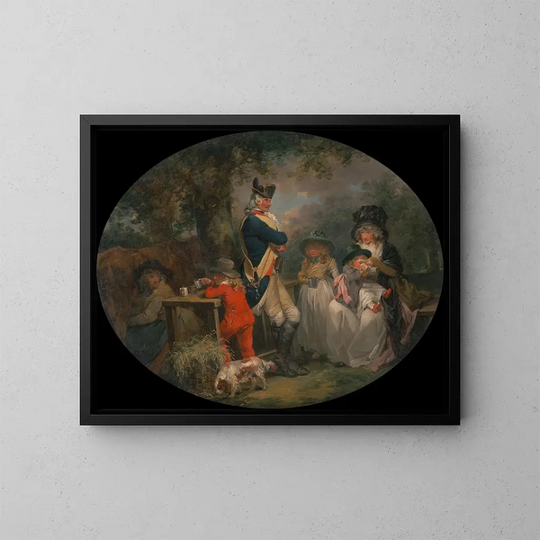 Parc de St James - George Morland — kehystetty taideteos seinällä