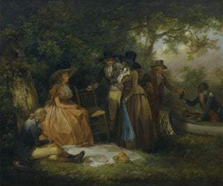 Le repas des pêcheurs - George Morland — näkymä teoksesta