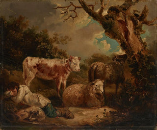 Le repos des bergers - George Morland — näkymä teoksesta