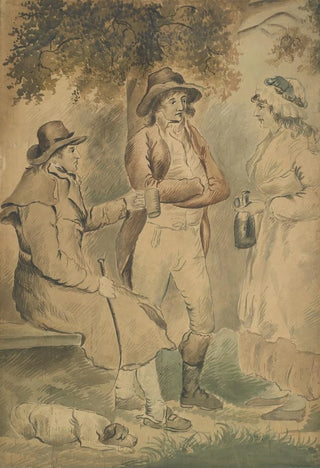 George Morland - Three figures and a dog.webp