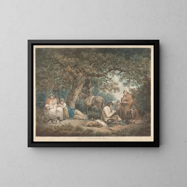 Voyageurs - George Morland — kehystetty taideteos seinällä