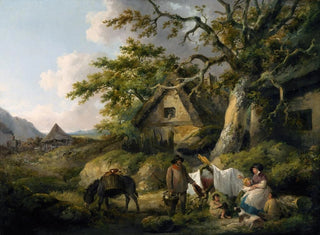 George Morland - View at Enderby Leicestershire.webp