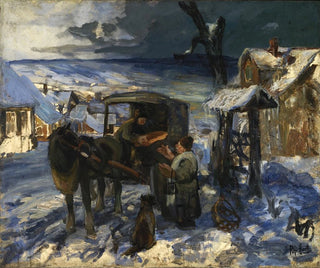 Kylänäkymä - George Overbury Hart — näkymä teoksesta