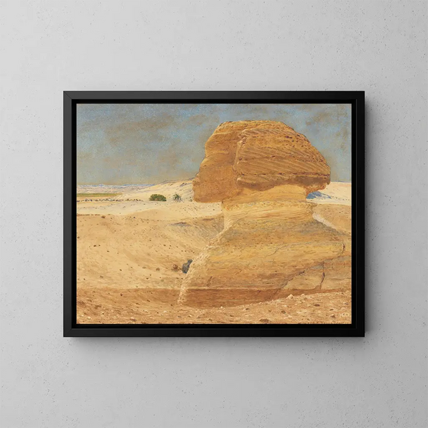 La Sphinx près de Gizeh à la lumière du matin - George Price Boyce — kehystetty taideteos seinällä
