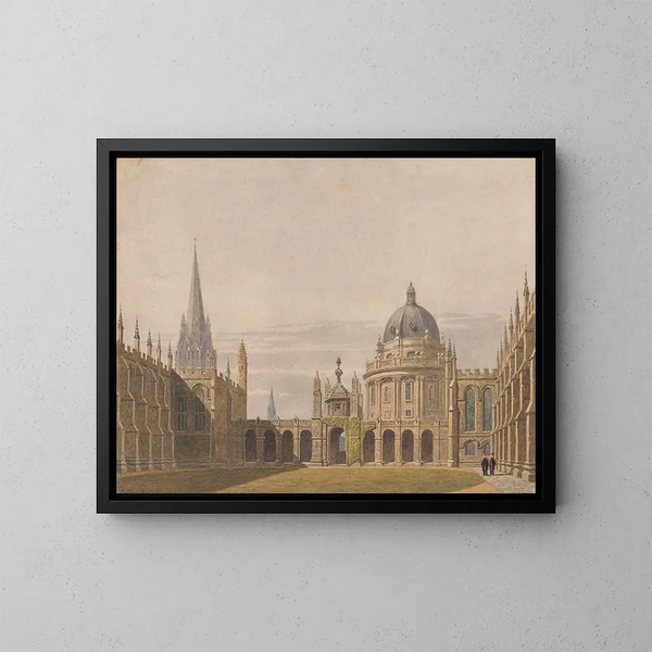 Le quadrilatère d'All Souls à Oxford - George Pyne — kehystetty taideteos seinällä