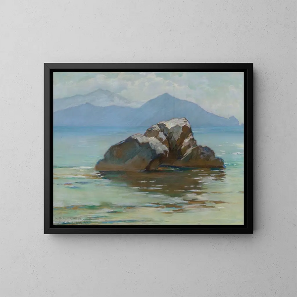 La péninsule de Sorrente depuis Capri - George Randolph Barse — kehystetty taideteos seinällä