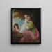 Dorothy Stablesin 1753-1832 ryhmäkuvasta hänen tyttärineen Harriet 1774-1827 ja Maria 1775-1821 metsänäkymässä - George Romney — kehystetty taideteos seinällä
