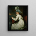 Lady Hamilton - George Romney — kehystetty taideteos seinällä
