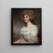 Portrait d'Ann Morley née Barlow - George Romney — kehystetty taideteos seinällä