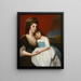 Portrait de Lady Georgiana Smyth vers 1757-1799 et de son fils - George Romney — kehystetty taideteos seinällä