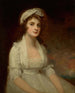 Portrait de Miss Elizabeth Tighe 1774-1857 Demi-longueur portant une robe blanche - George Romney — näkymä teoksesta