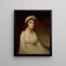 Portrait de Miss Elizabeth Tighe 1774-1857 Demi-longueur portant une robe blanche - George Romney — kehystetty taideteos seinällä