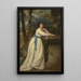 Madame Andrew Reidin muotokuva - George Romney — kehystetty taideteos seinällä