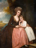 Portrait de Mme Bracebridge et de sa fille Mary - George Romney — näkymä teoksesta