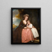 Portrait de Mme Bracebridge et de sa fille Mary - George Romney — kehystetty taideteos seinällä
