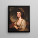 Portrait de Lady Bentinck - George Romney — kehystetty taideteos seinällä