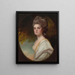 Muotokuva Mlle Williams - George Romney — kehystetty taideteos seinällä
