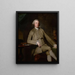 Portrait of a gentleman sitting, probably William Suddel de Lancaster - George Romney — kehystetty taideteos seinällä