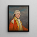 Portrait of a gentleman - George Romney — kehystetty taideteos seinällä
