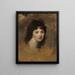 Portrait d'une femme - George Romney — kehystetty taideteos seinällä