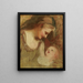 Croquis d'une mère et de son enfant - George Romney — kehystetty taideteos seinällä