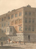 York House -maalaus, Villiers Streetin ja Strandin kulmassa, Richardsons vanha ja moderni painotalo etualalla - George Shepheard — näkymä teoksesta
