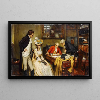 George Sheridan Knowles - Signing the marriage contract.webp
