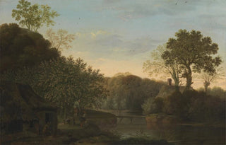 George Smith - An Autumn Landscape with Apple Pickers.webp