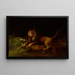 Leijona hyökkäämässä peuralle - George Stubbs — kehystetty taideteos seinällä