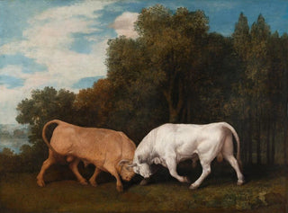 Taistelu härkää vastaan - George Stubbs — näkymä teoksesta