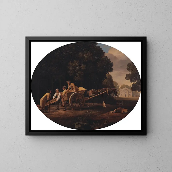Travailleurs - George Stubbs — kehystetty taideteos seinällä